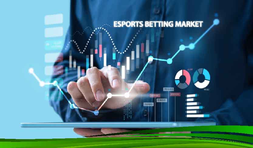 Chart showing growth of esports betting market, emphasizing the potential experts see.