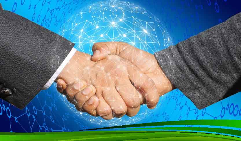Handshake between esports player and sponsor, symbolizing the increasing commercialization of esports and betting opportunities.