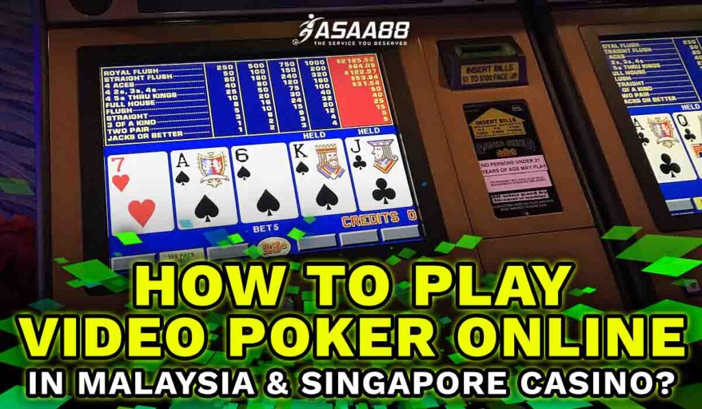 how to play video poker online