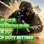 Call of Duty player aiming down sights, symbolizing the action and competition in Call of Duty betting.