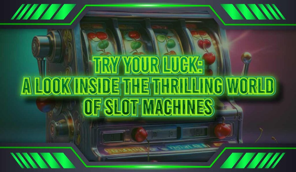 Classic slot machine with spinning reels and cherries, representing the iconic nature of slots.